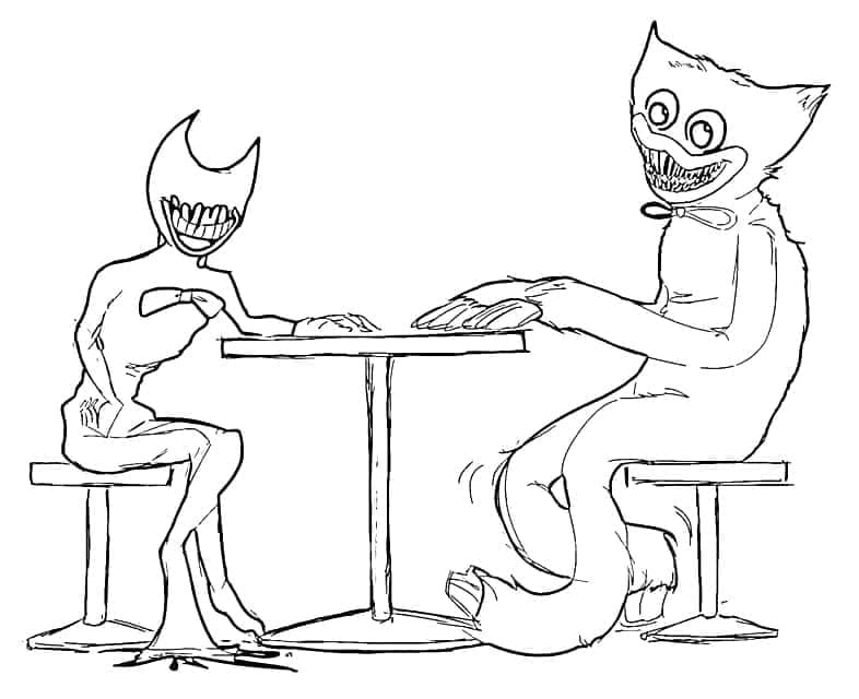 Huggy Wuggy Druckbar ausmalbilder