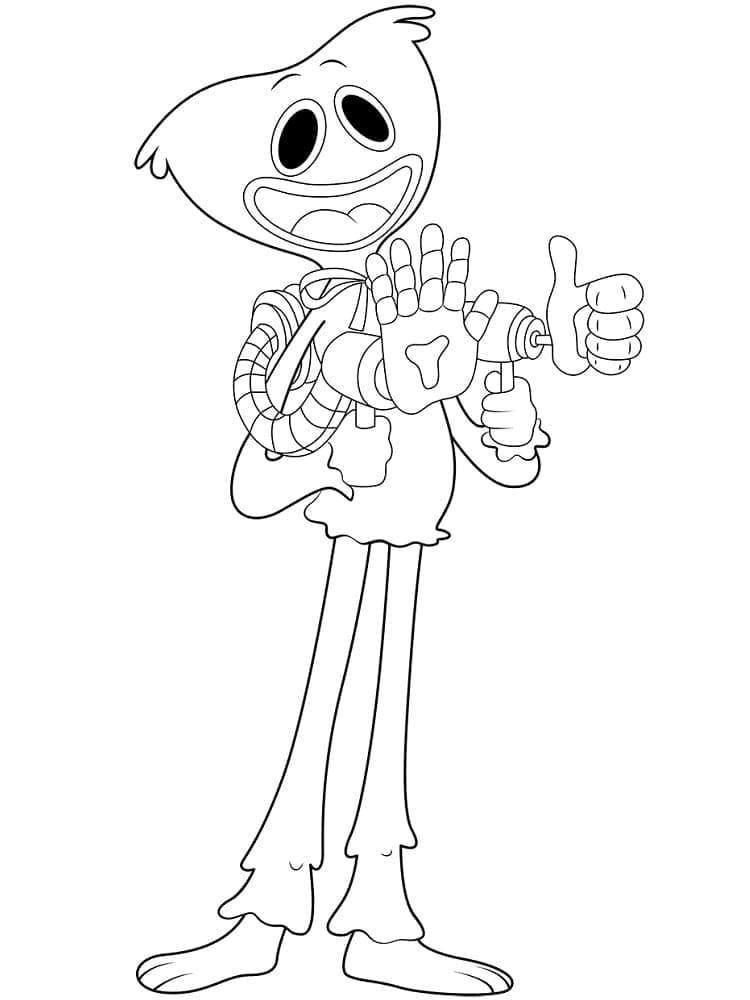 Huggy Wuggy Drucken ausmalbilder