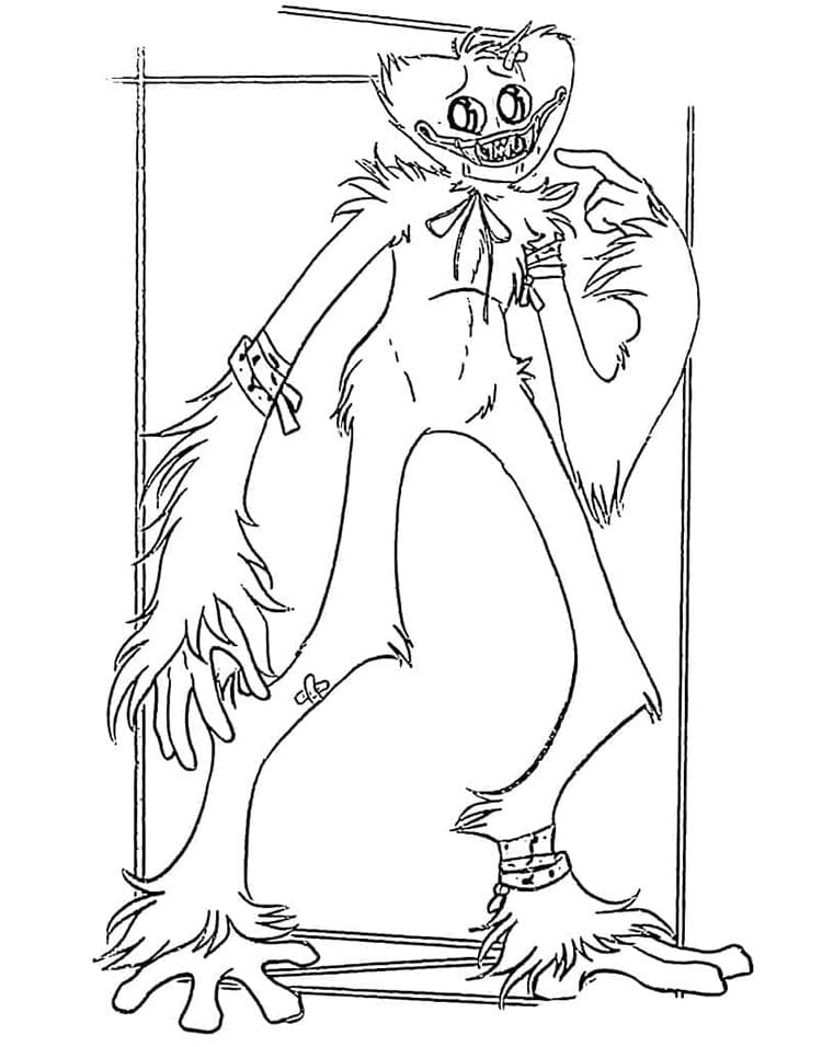 Huggy Wuggy Für 1-Jährige Kinder ausmalbilder