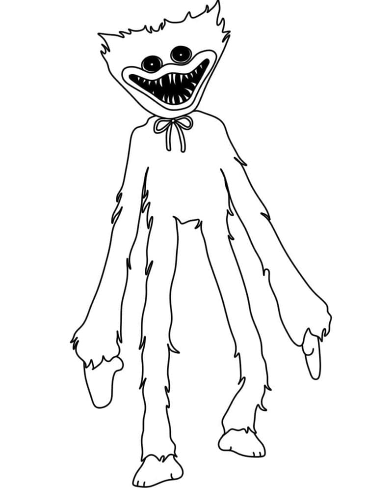 Huggy Wuggy Für 4-Jährige Kinder ausmalbilder