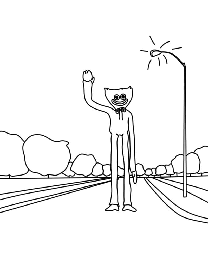 Huggy Wuggy Kostenlos Druckbar ausmalbilder