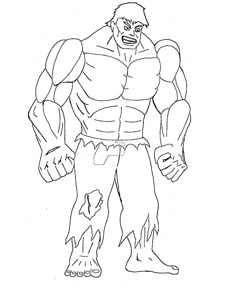 Hulk Kostenloser für Kinder ausmalbilder