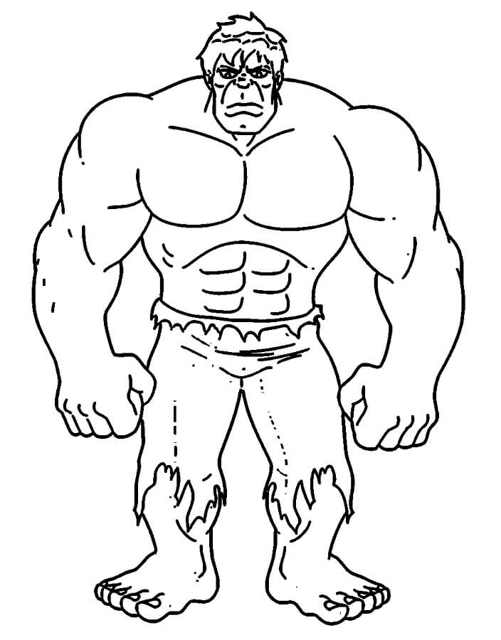 Hulk Malvorlage für Kinder ausmalbilder