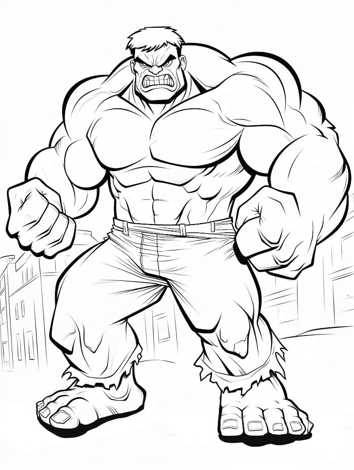 Hulk Superheld ausmalbilder