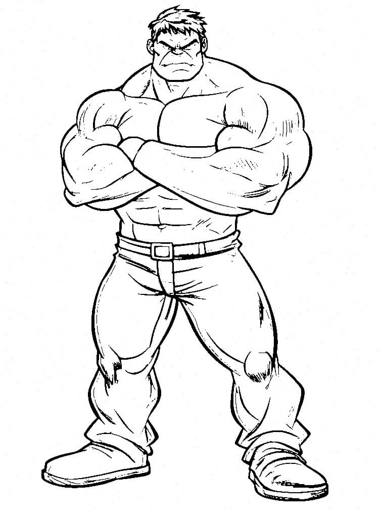 Hulk für 4-jährige Kinder ausmalbilder