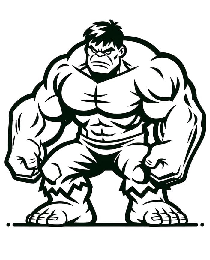 Hulk kostenlos ausmalbilder