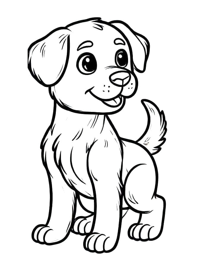 Hund Druckbar ausmalbilder