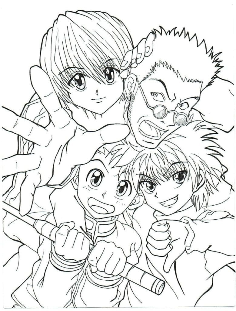 Hunter x Hunter Bild gratis ausmalbilder