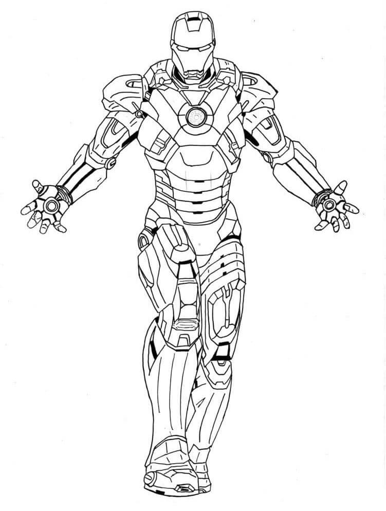 Iron Man 1 ausmalbilder