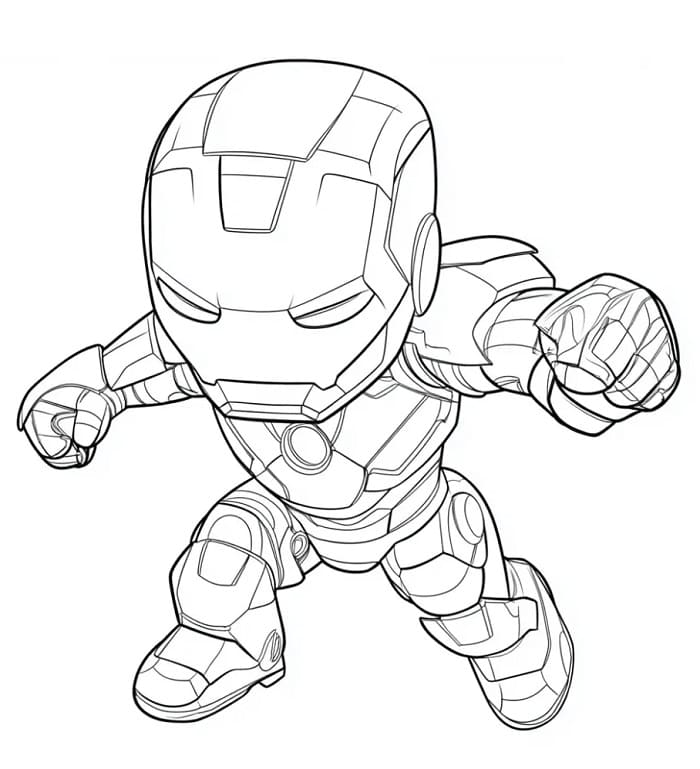 Iron Man kostenlos ausmalbilder