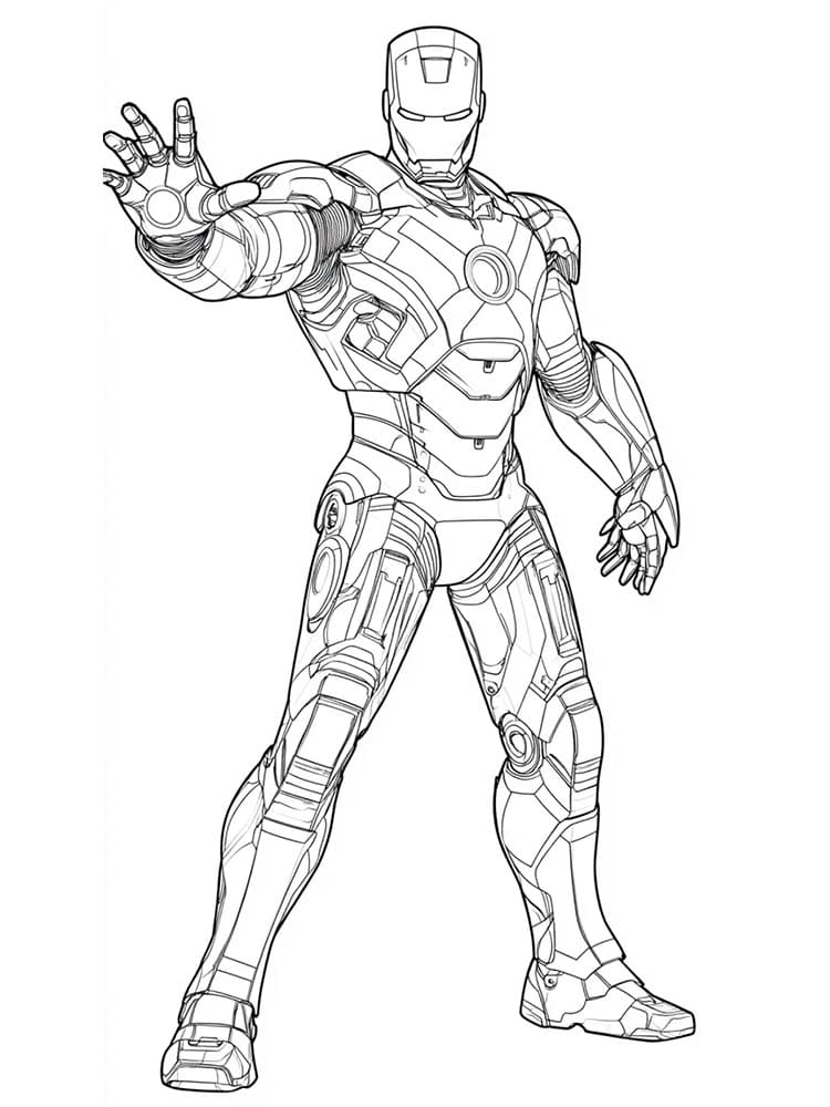 Iron Man zum Drucken ausmalbilder