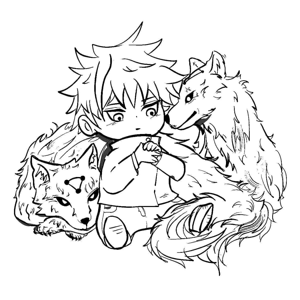 Jujutsu Kaisen Bild ausmalbilder