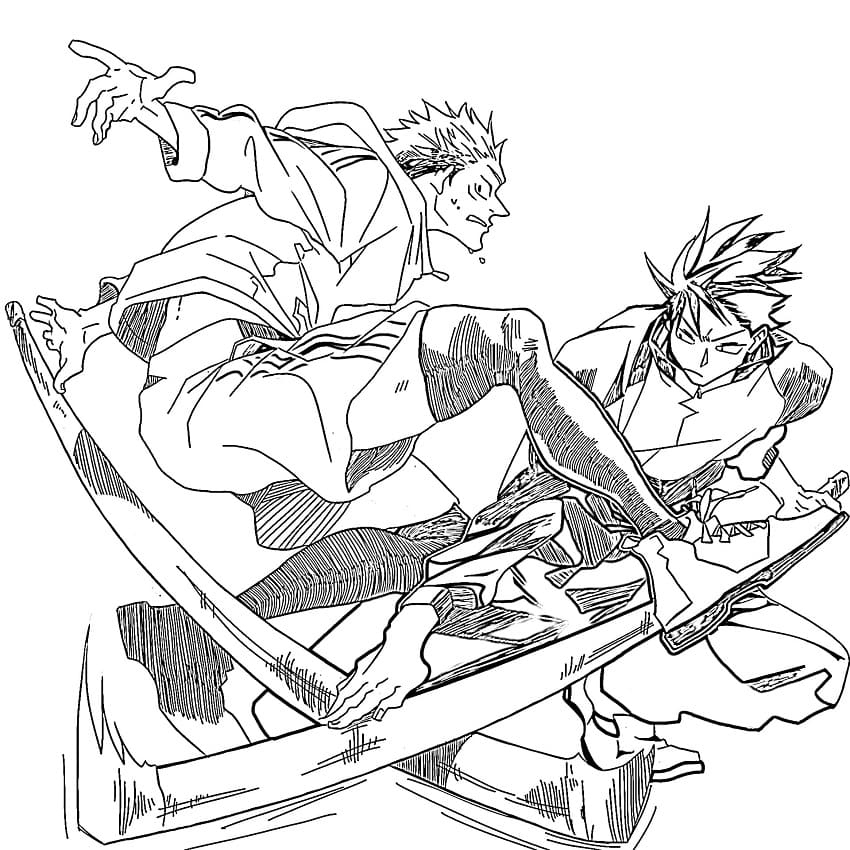 Jujutsu Kaisen für 2-jährige Kinder ausmalbilder