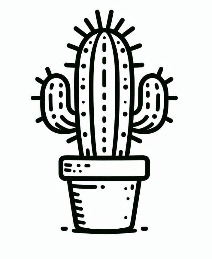 Kaktus für Kinder ausmalbilder