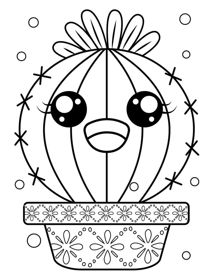 Kaktus kostenlos ausmalbilder