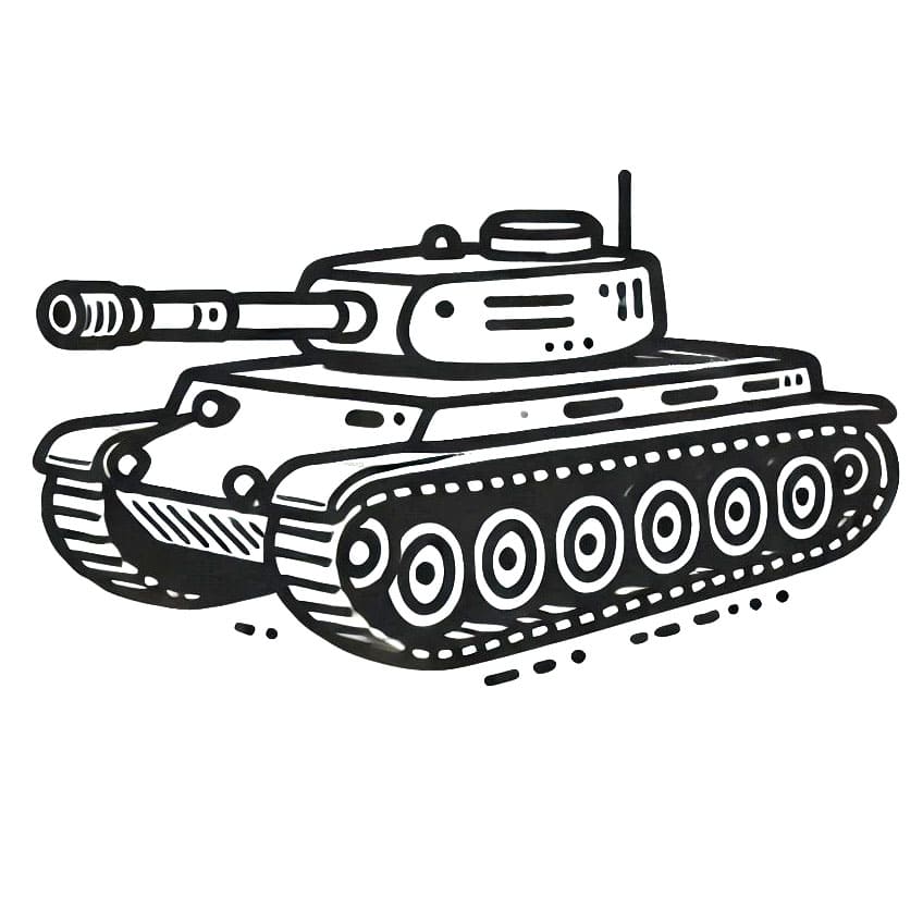 Kampfpanzer ausmalbilder