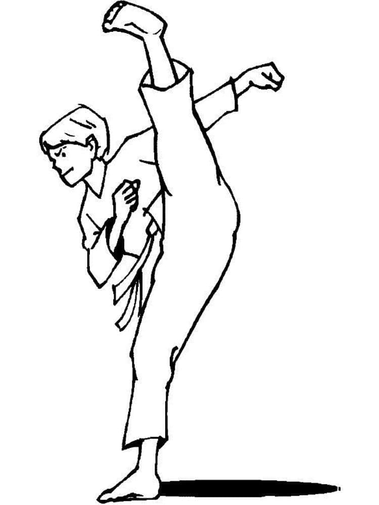 Karate Bild ausmalbilder