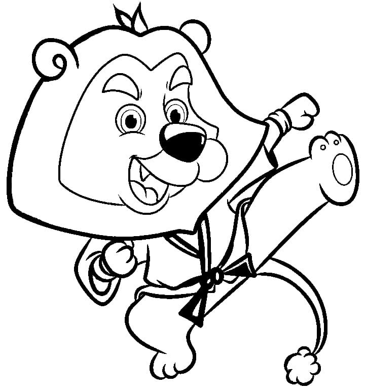 Karate Für 2-Jährige Kinder ausmalbilder