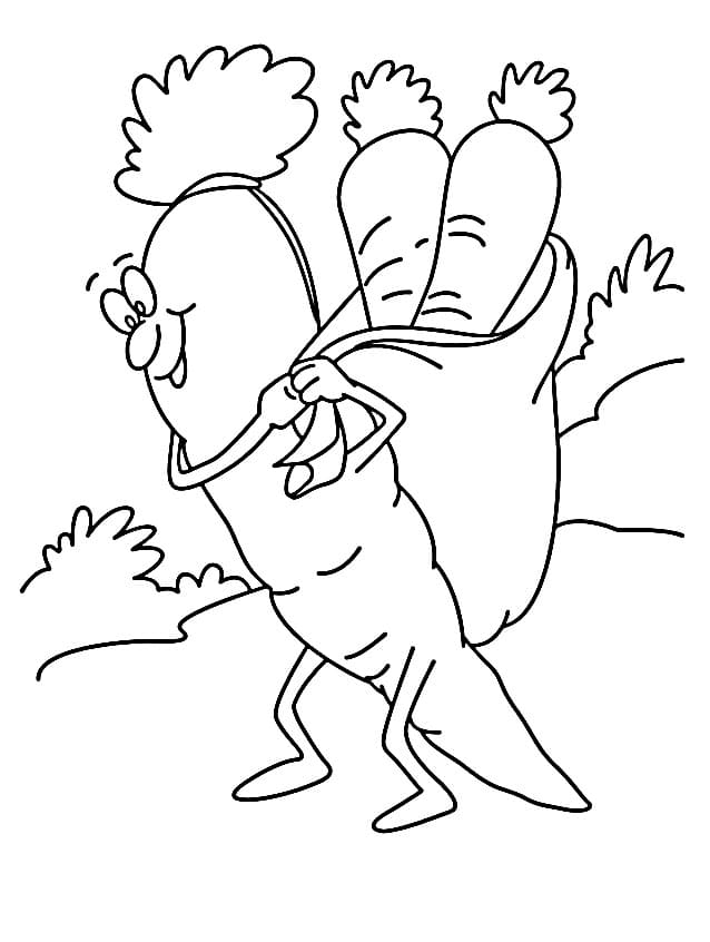 Karotte (4) ausmalbilder