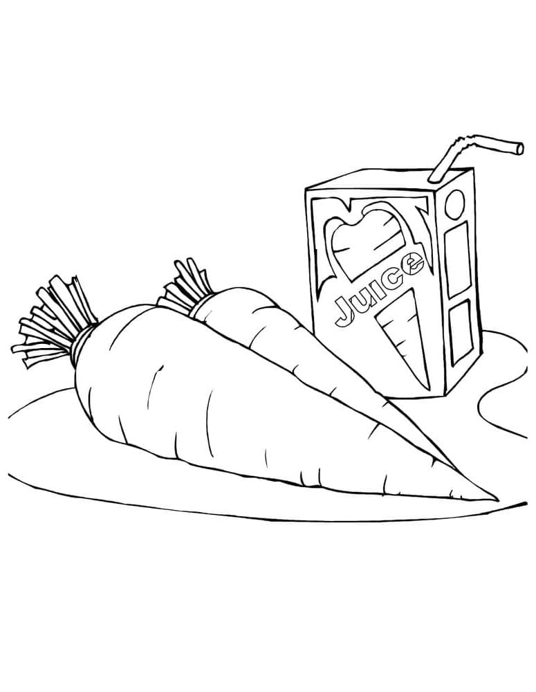 Karotte für 6-jährige Kinder ausmalbilder