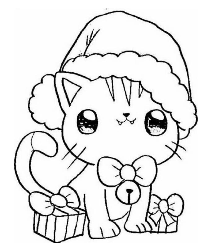 Katze 2 ausmalbilder