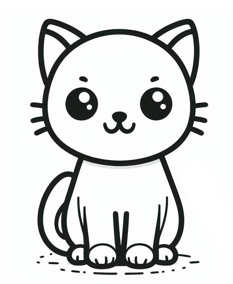 Katze Druckbar Gratis ausmalbilder