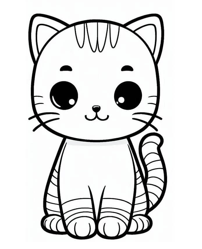 Katze Für 3-Jährige Kinder ausmalbilder