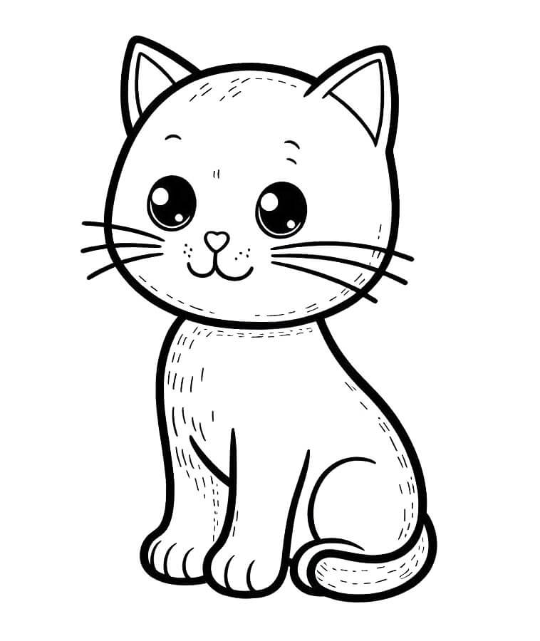 Katze Für 5-Jährige Kinder ausmalbilder