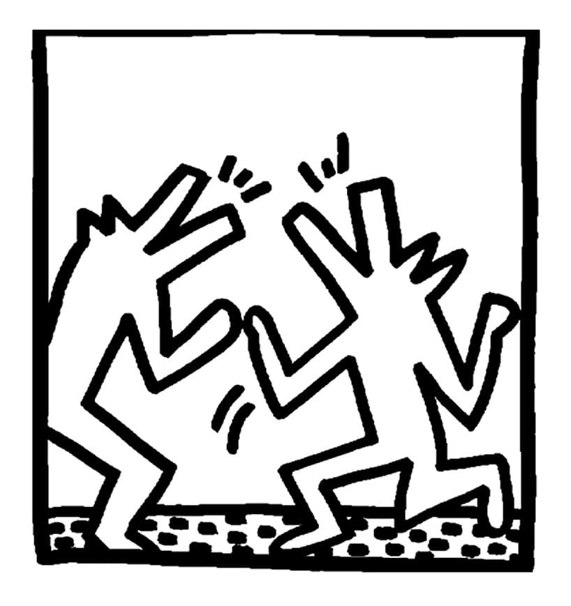 Keith Haring Bild ausmalbilder