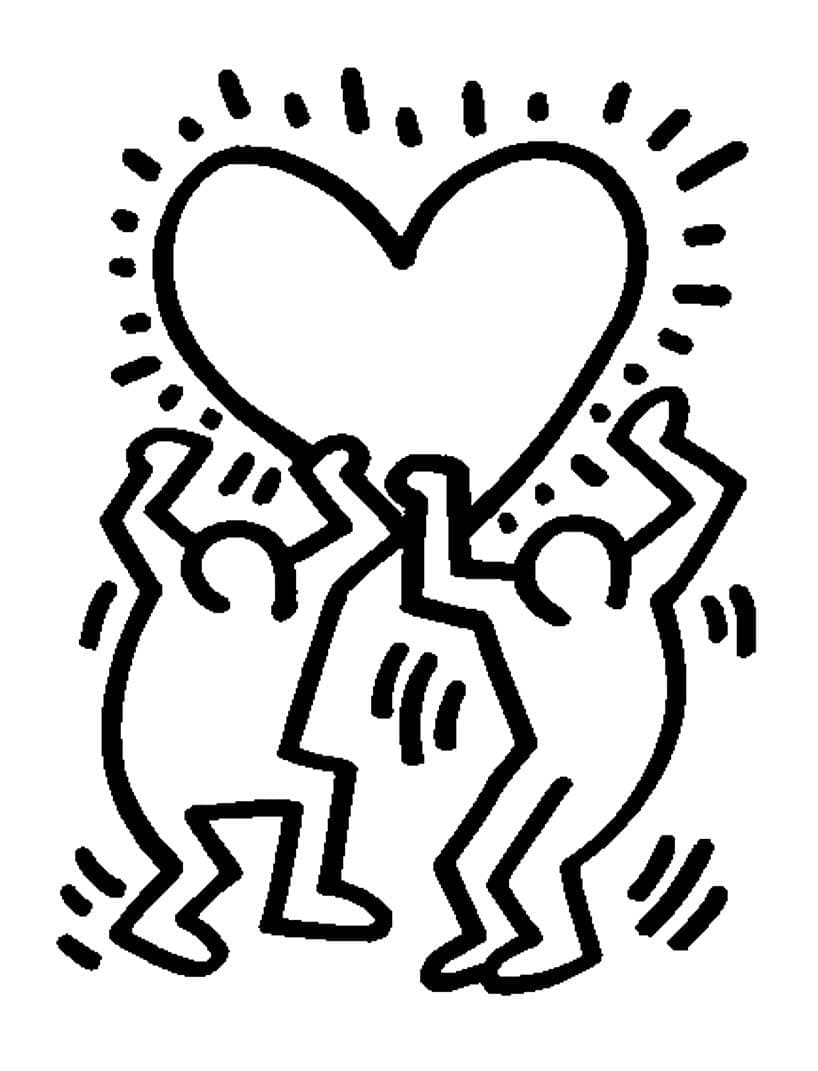 Keith Haring ausmalbilder