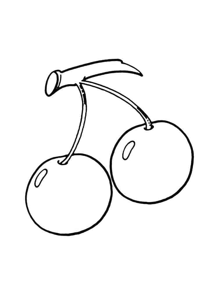 Kirsche Frucht ausmalbilder