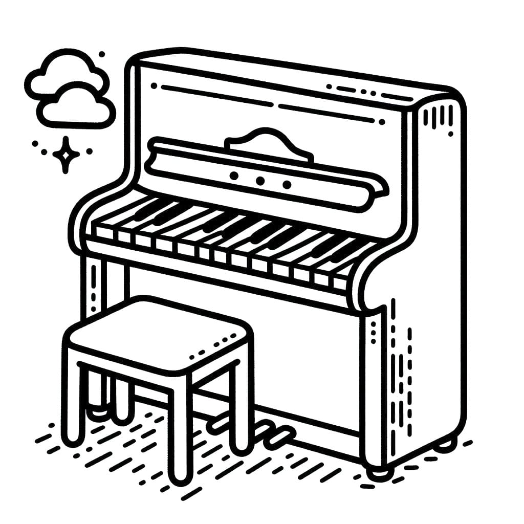 Klaviermusik ausmalbilder
