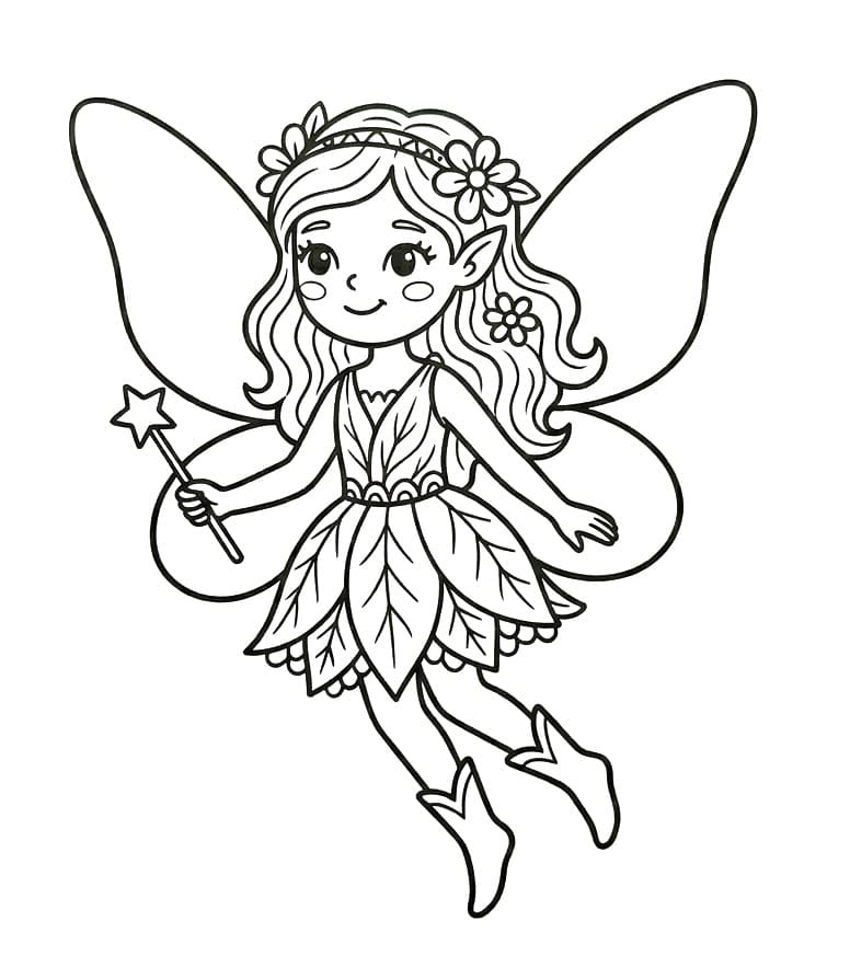 Kleine Fee ausmalbilder