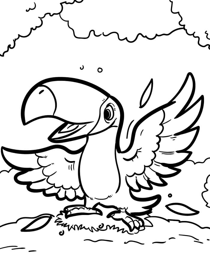 Kleiner Vogel ausmalbilder