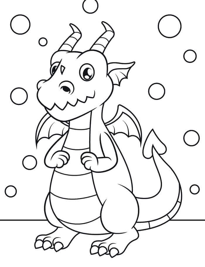 Kleines Drache ausmalbilder