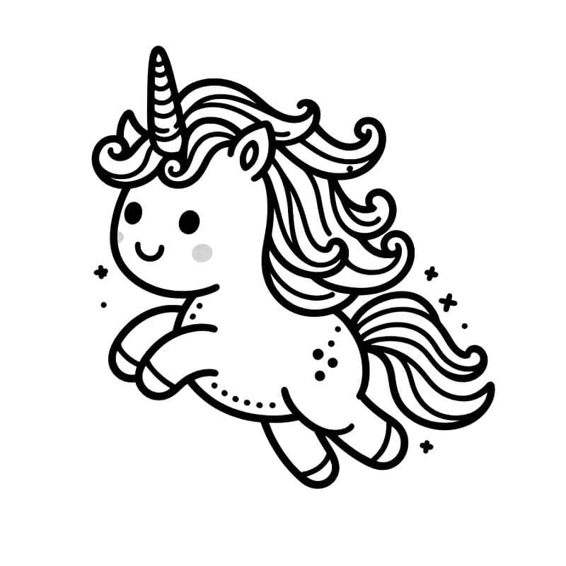 Kleines Einhorn ausmalbilder