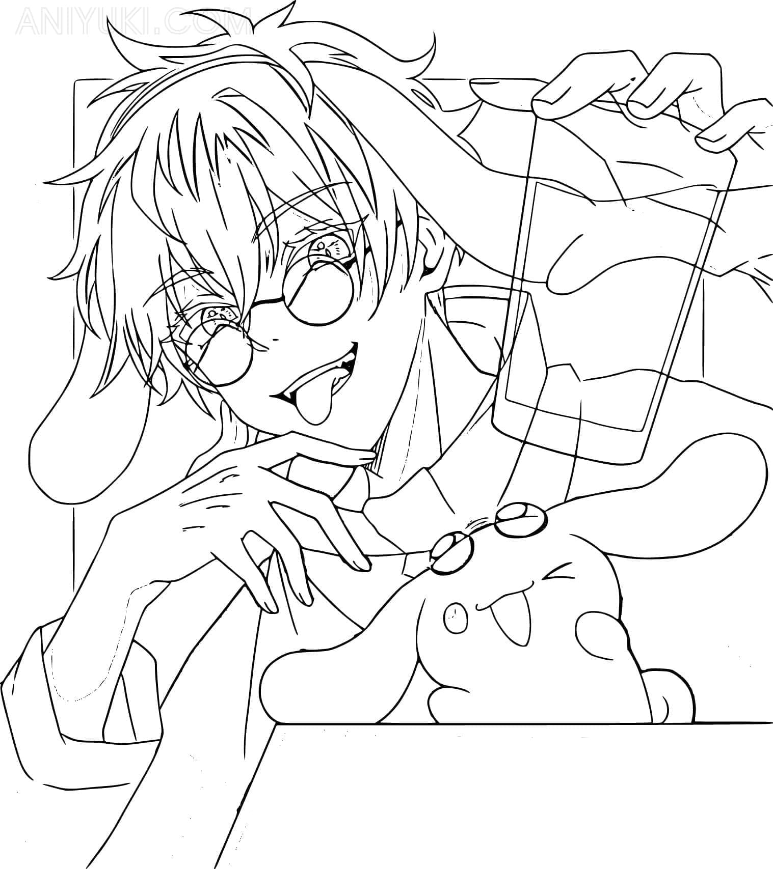 Kostenfreier Satoru Gojo für Kinder ausmalbilder