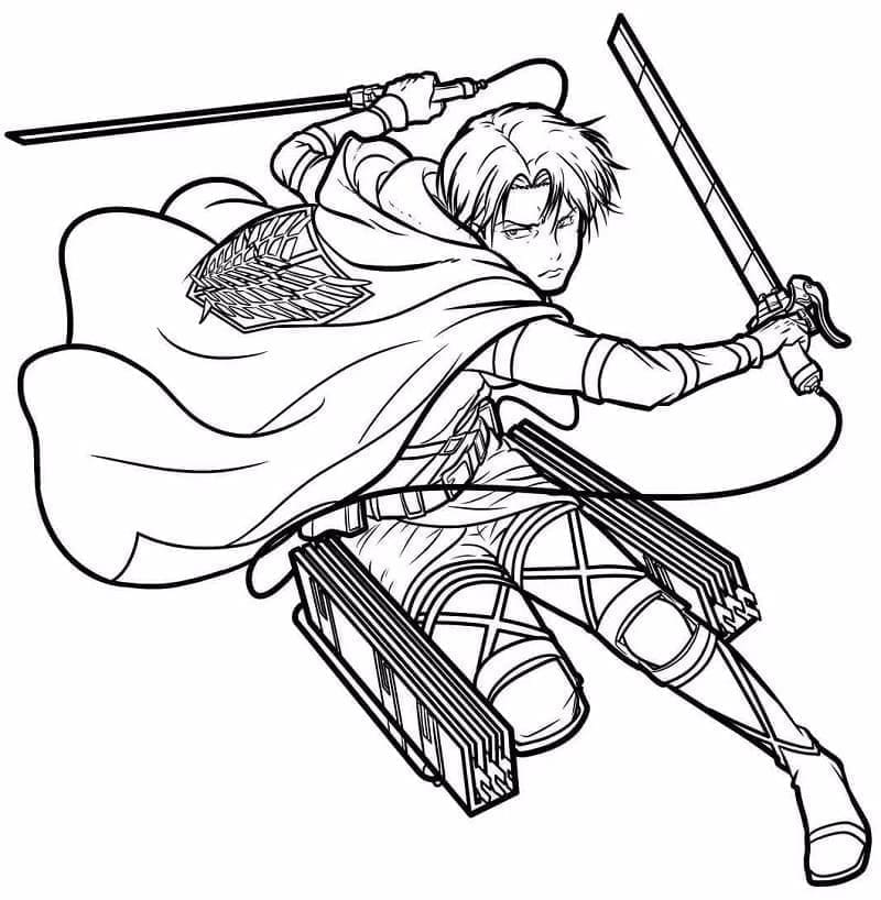 Kostenfreies Attack on Titan für Kinder ausmalbilder