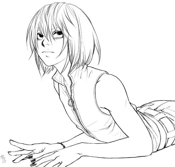 Kostenfreies Death Note für Kinder ausmalbilder