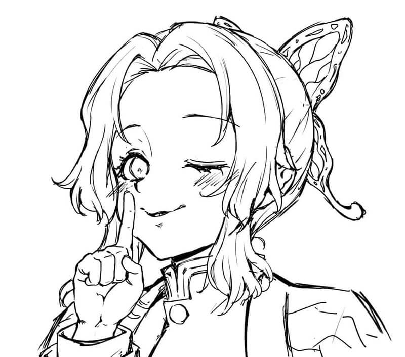 Kostenfreies Demon Slayer für Kinder ausmalbilder