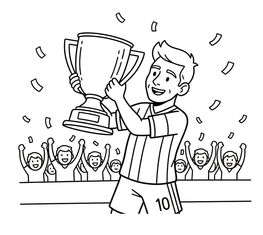 Kostenlos Druckbarer Lionel Messi ausmalbilder