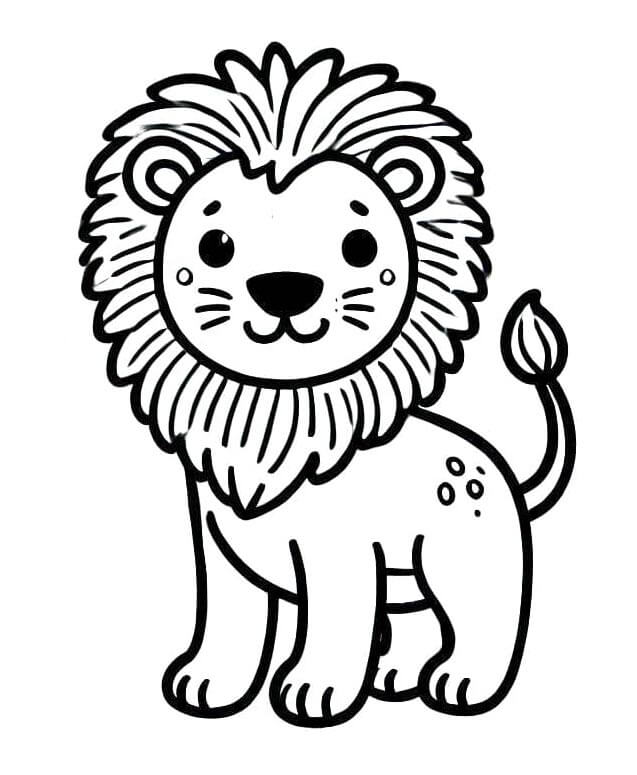 Kostenlos Druckbarer Löwe ausmalbilder