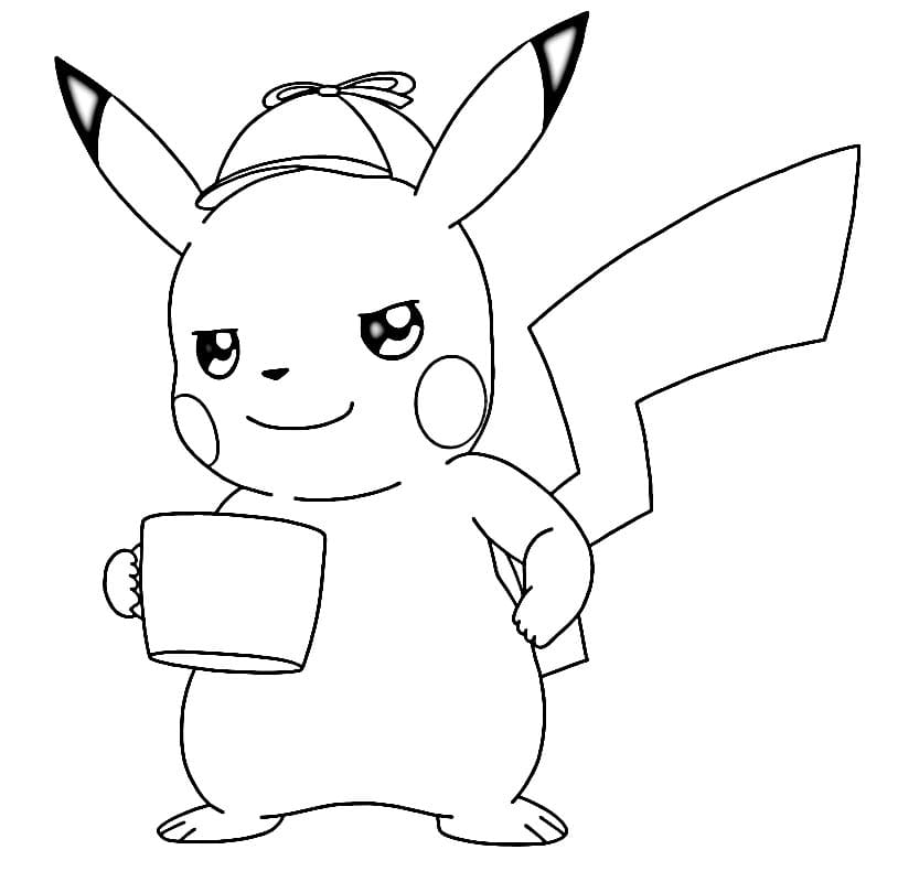 Kostenlos Druckbarer Pikachu ausmalbilder