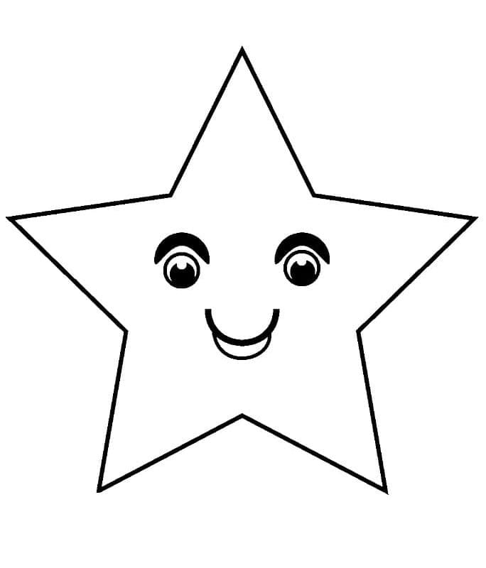 Kostenlos Druckbarer Stern ausmalbilder
