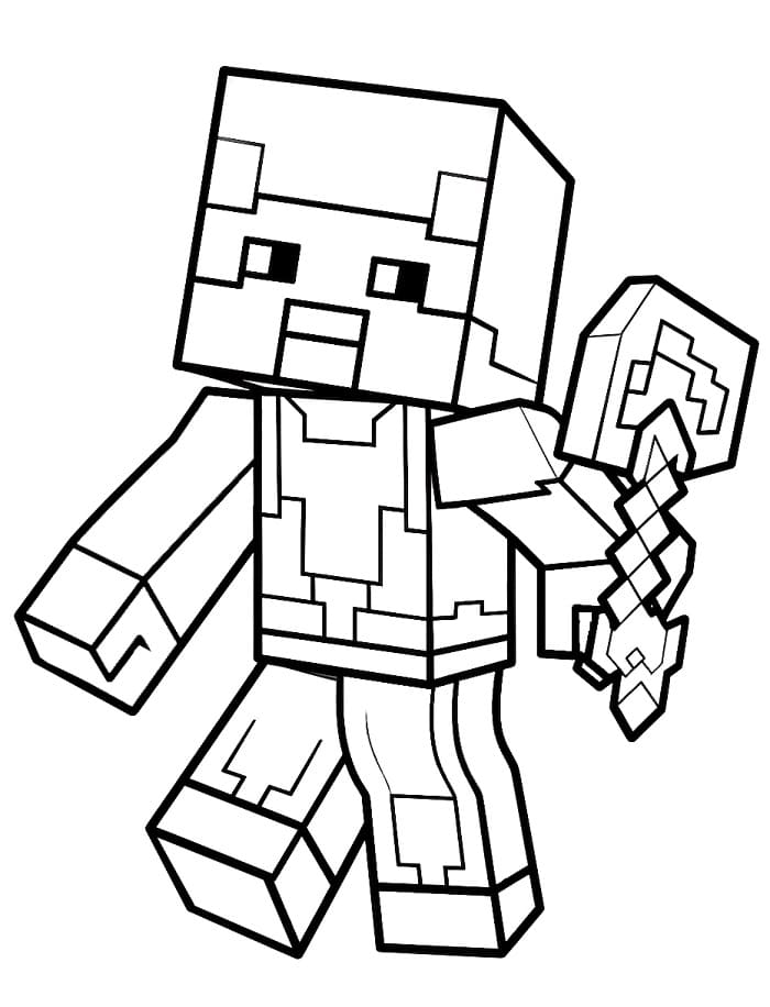 Kostenlos Druckbares Minecraft ausmalbilder