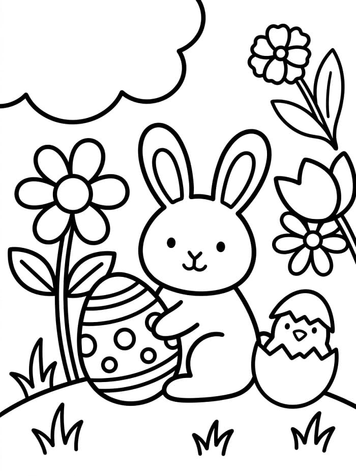 Kostenlos Druckbares Ostern ausmalbilder