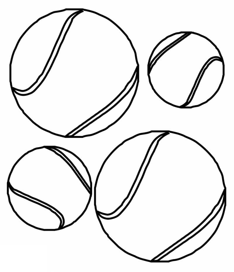 Kostenlos Druckbares Tennis ausmalbilder