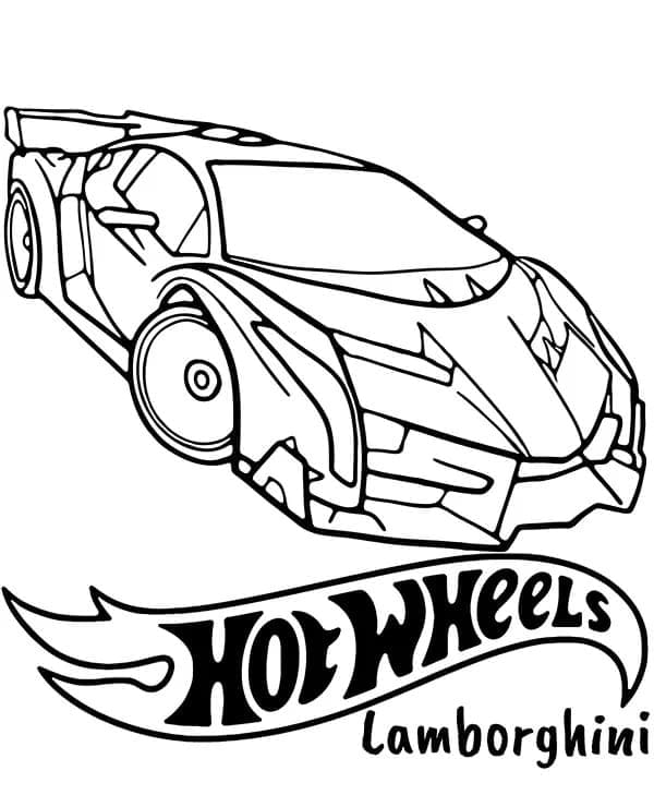 Kostenlos druckbarer Hot Wheels ausmalbilder