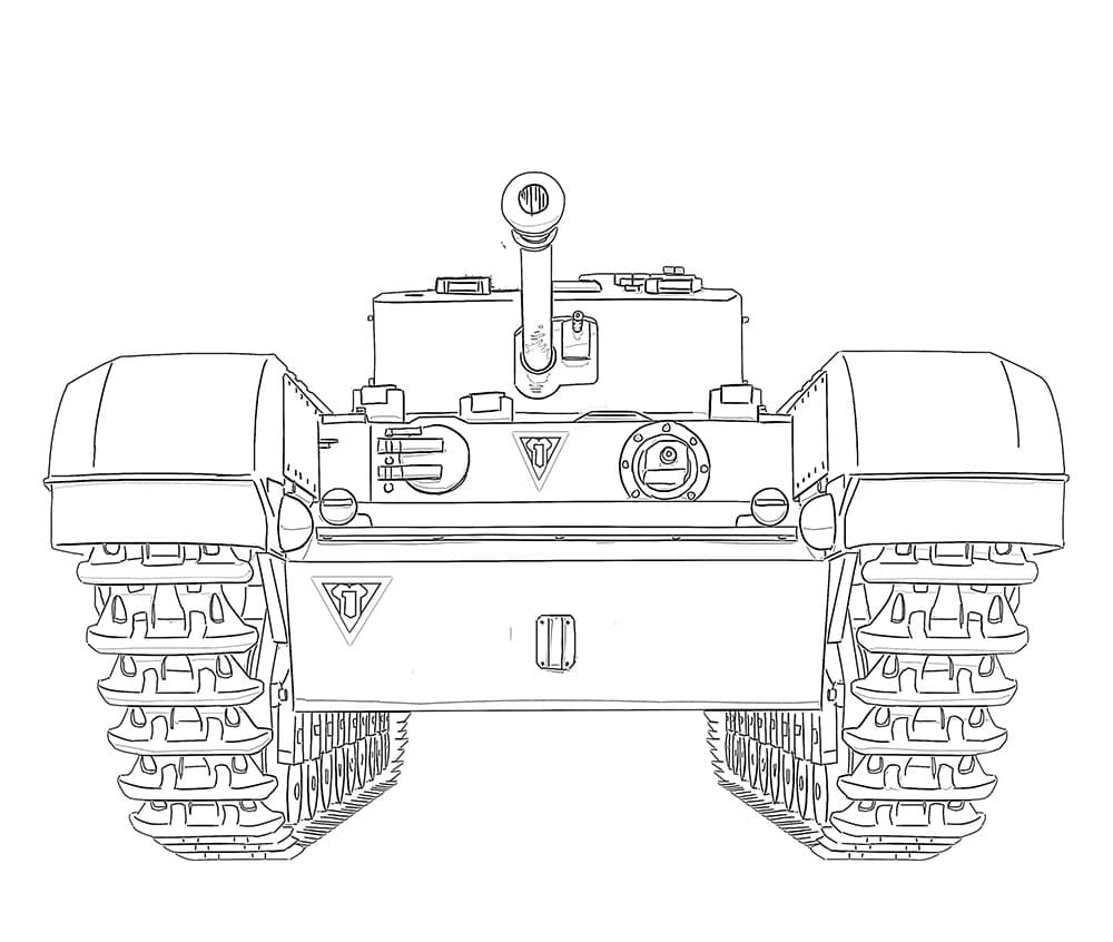 Kostenlos druckbarer Panzer ausmalbilder