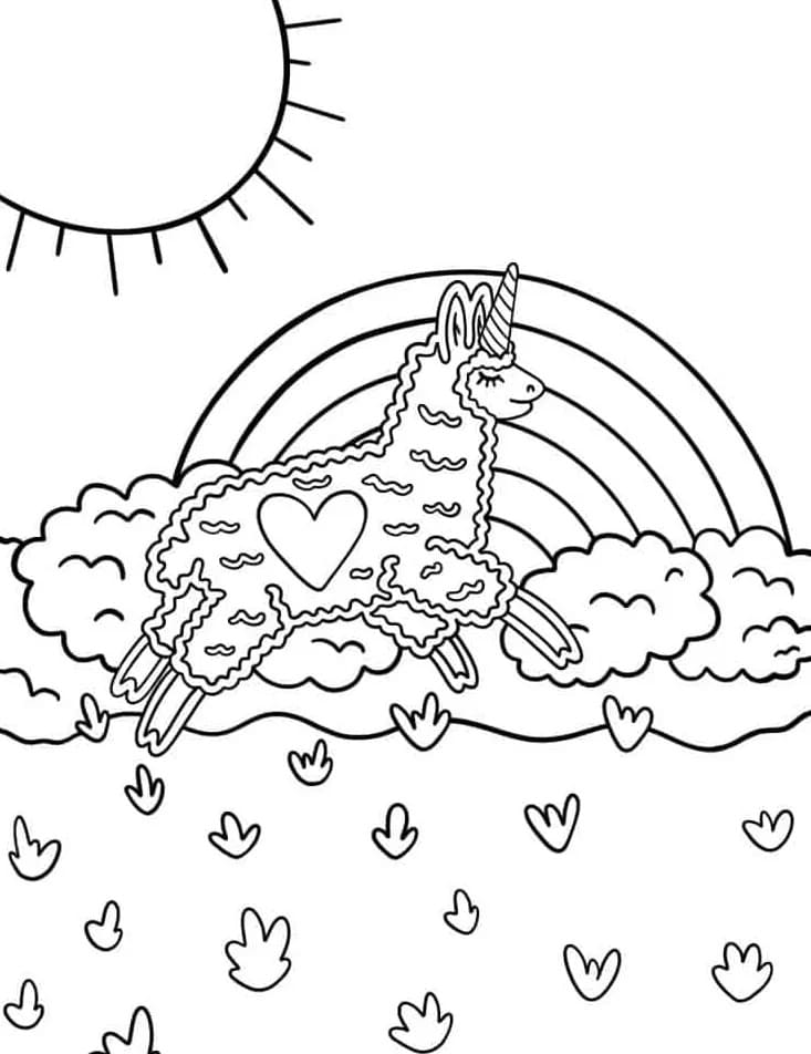 Kostenlos druckbarer Regenbogen ausmalbilder